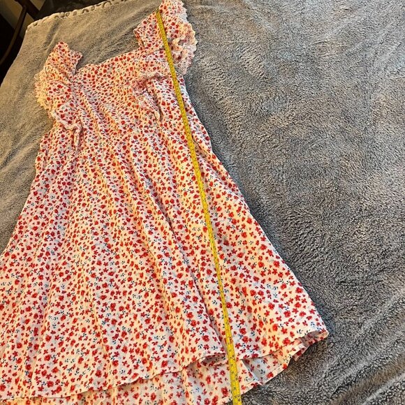 OLd Navy Dress‎ Plus XXL Ditsy Floral Square Neck Flutter Sleeve Peasant 16714 - Picture 9 of 12